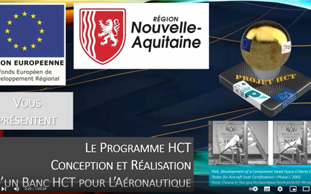 Programme HCT :  conception et réalisation d’un banc HCT pour l’aéronautique