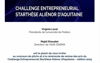 [Invitation] Challenge Entrepreneurial Starthèse Aliénor d’Aquitaine