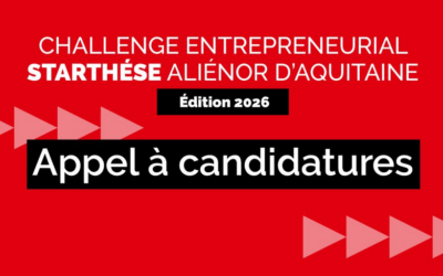 Les inscriptions au challenge entrepreneurial Starthèse sont ouvertes jusqu’au 30 avril 2026 !