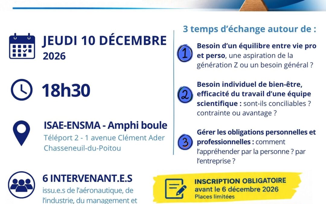 Table ronde : équilibre vie professionnelle – vie personnelle : priorité ou atout collectif ?